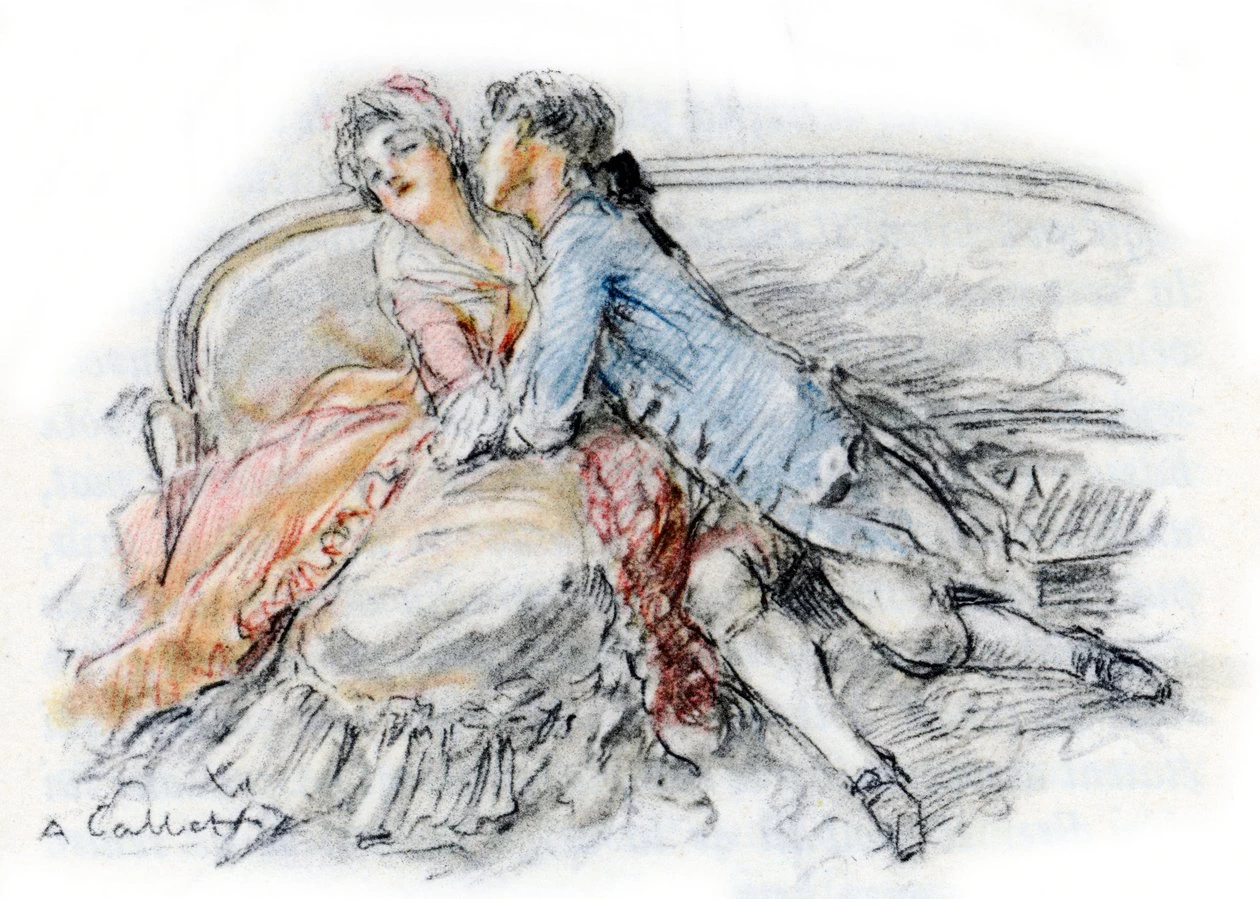 Werther bacia Charlotte